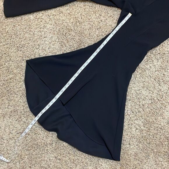 Anthropologie Zinnia Flare Trousers Black Wide Bell Bottom Pants Dramatic Size 4 - Picture 14 of 14